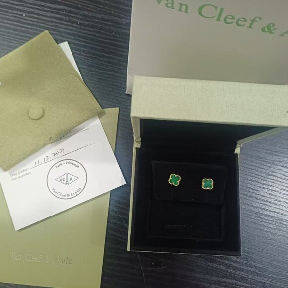 Authentic Van Cleef & Arpels Vintage Alhambra Earrings - Picture 6 of 6